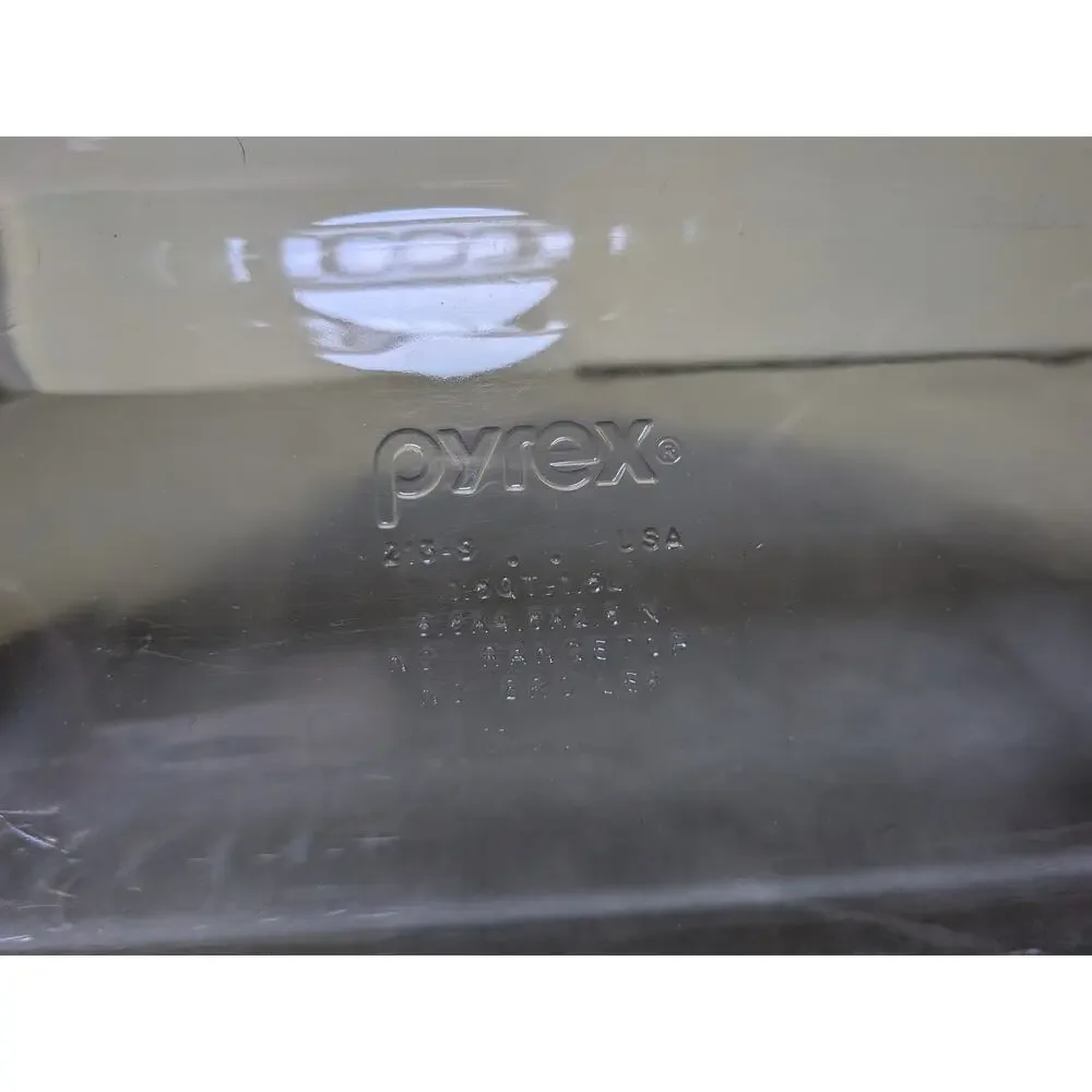 Pyrex glass ribbed